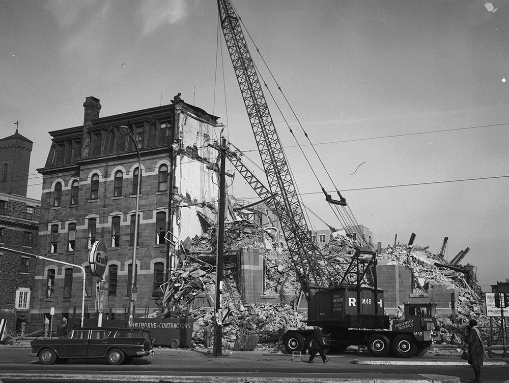 Demolition with Equipment, 4th, 5th, & Market Streets
