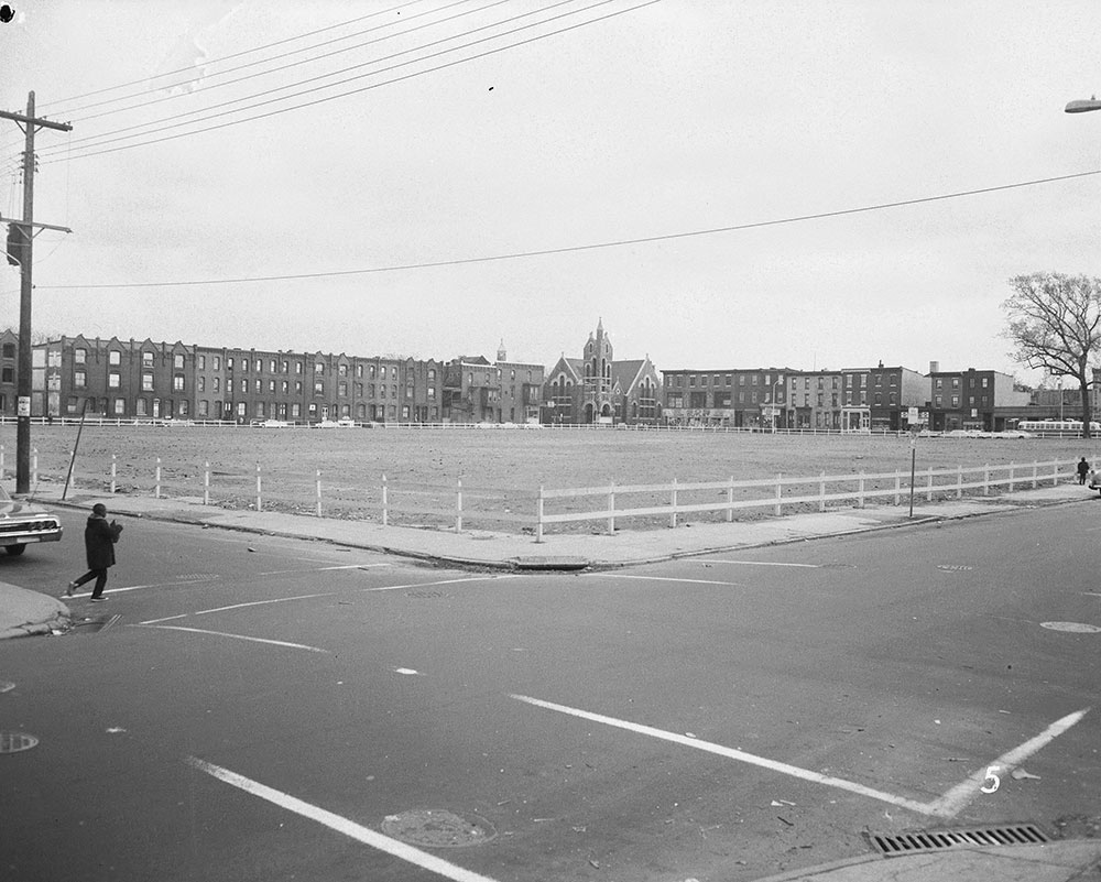 22nd and Columbia, after demolition