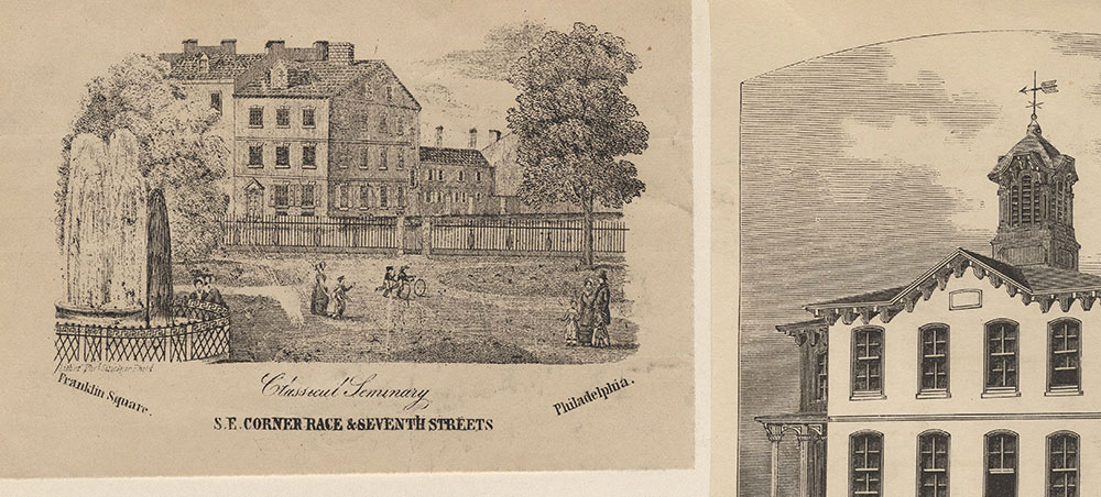Classical Seminary. Franklin Square. S.E. corner Race & Seventh streets, Philadelphia. [graphic].