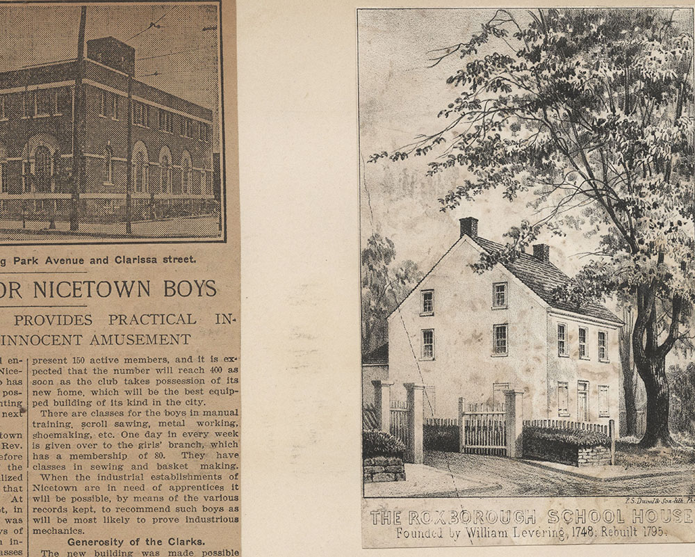 The Roxborough School House. Founded by William Levering, 1748, rebuilt 1795 [graphic].