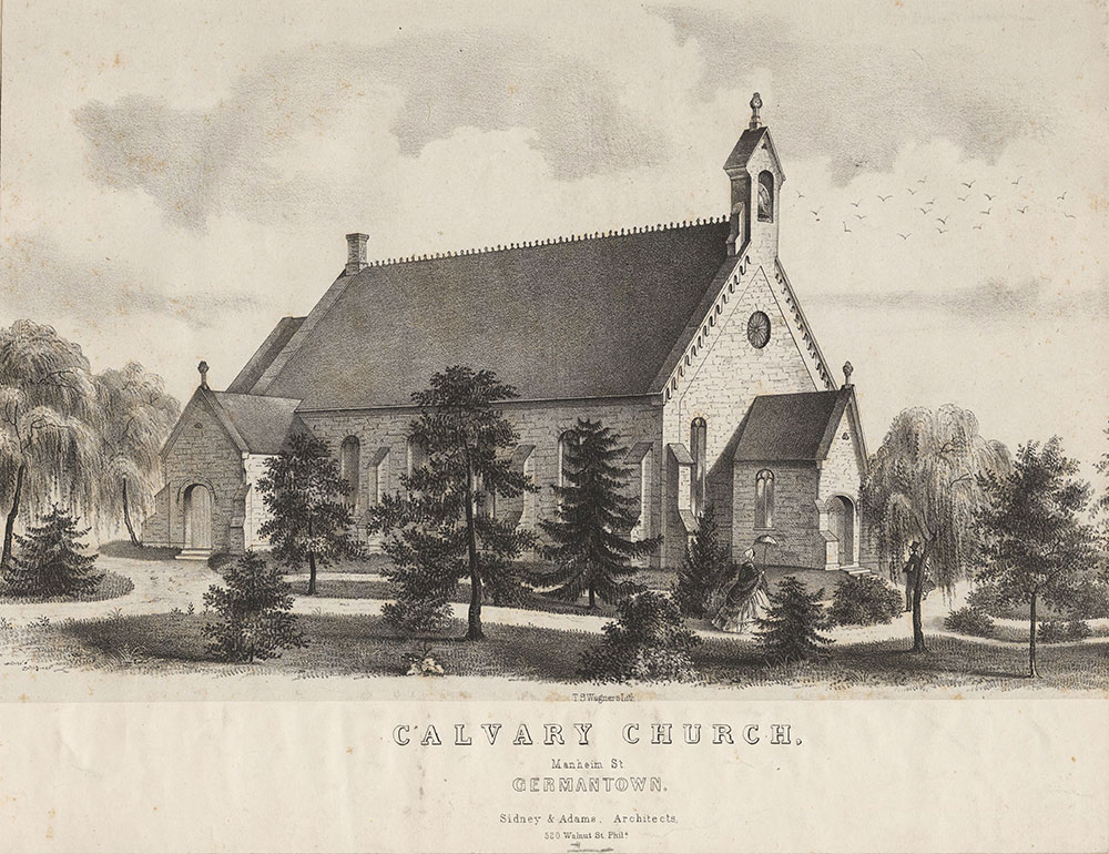 Calvary Church, Manheim St. Germantown. [graphic] / Sidney & Adams, architects, 520 Walnut St. Phila.