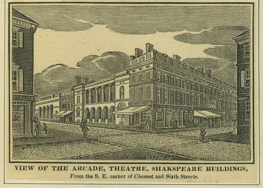 View of the Arcade, Theatre, Shakespeare Buildings,