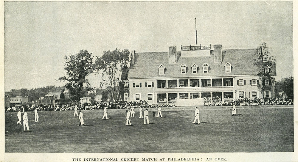 The International Cricket Match at Philadelphia : An Over