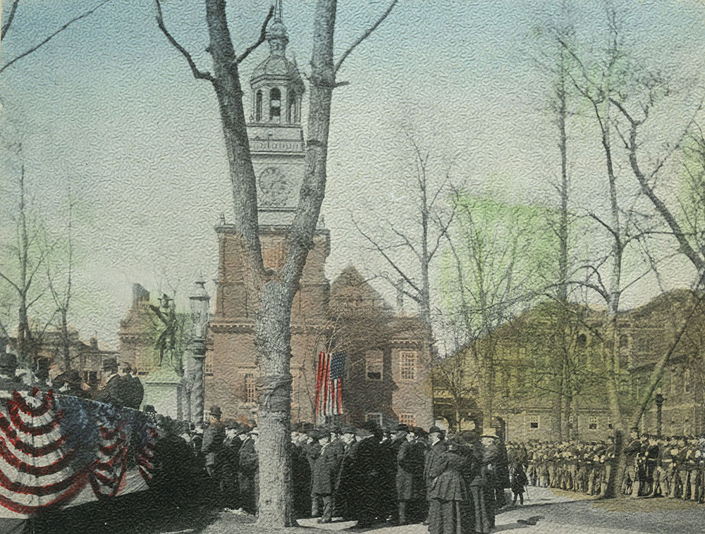Unveiling of the Commodore John Barry Statue, Independence Square, March 16th., 1907