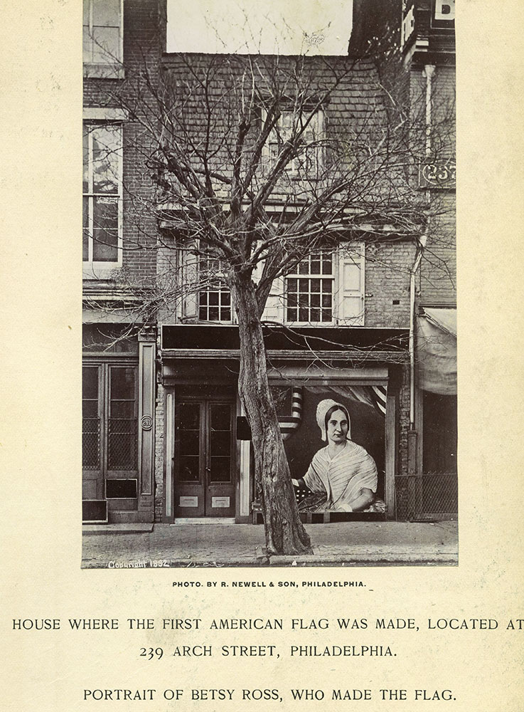 House where the first American flag was made, located at 239 Arch Street, Philadelphia