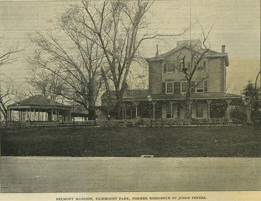 Belmont Mansion, Fairmount Park, Former Residence of Judge Peters.