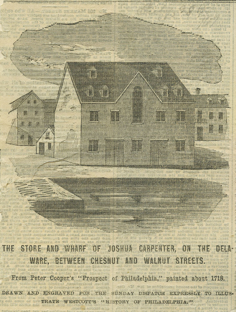 The store and wharf of Joshua Carpenter.