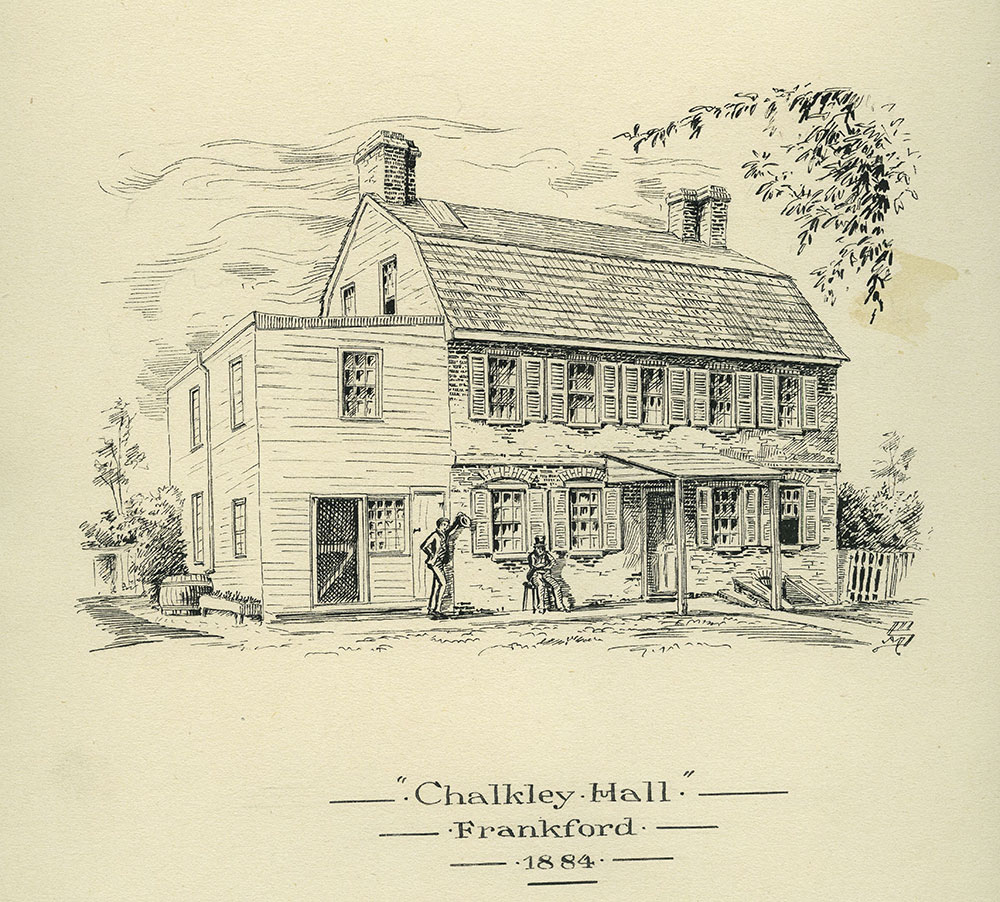 Chalkley Hall. Frankford. 1884.