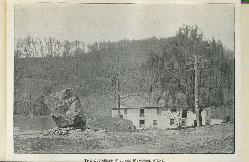The Old Gulph Mill and Memorial Stone.
