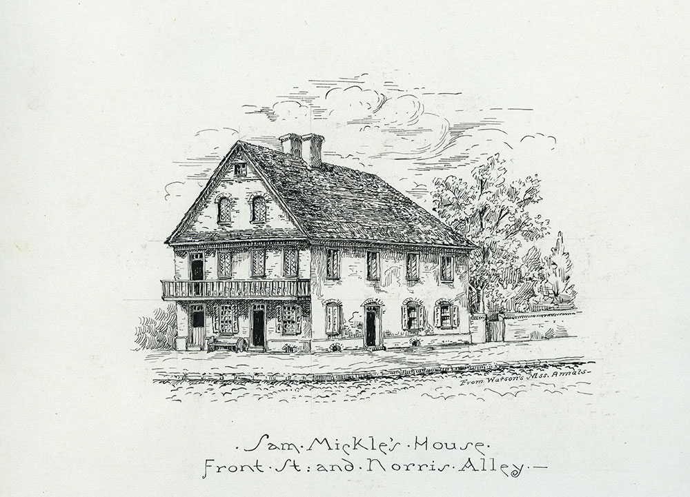 Sam Mickle's House. Front Street & Norris Alley.