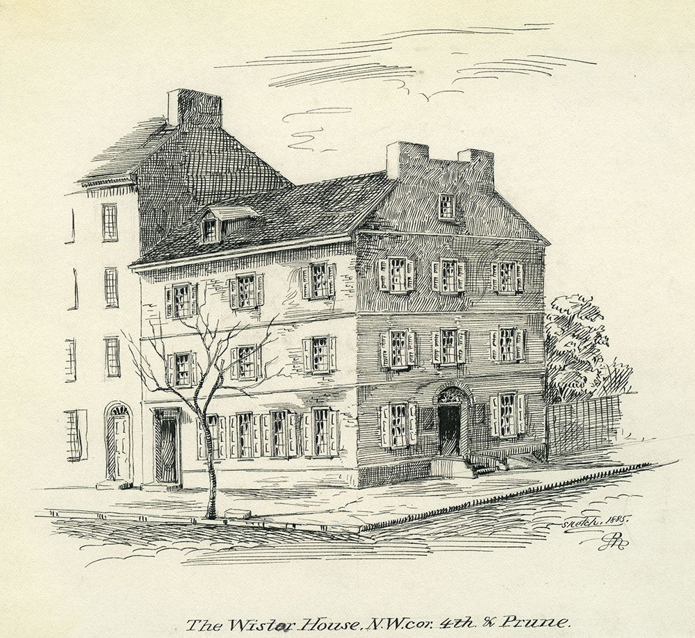 The Wistar House. N. W. cor. 4th & Prune.
