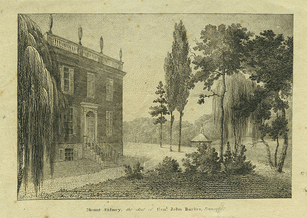 Mount Sidney, the Seat of Gen. John Barker, Pennsylvania.