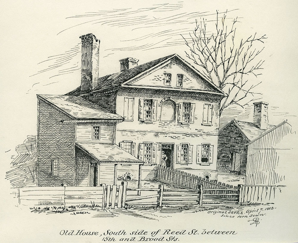 Old House, South Side of Reed Street, between 15th and Broad Streets