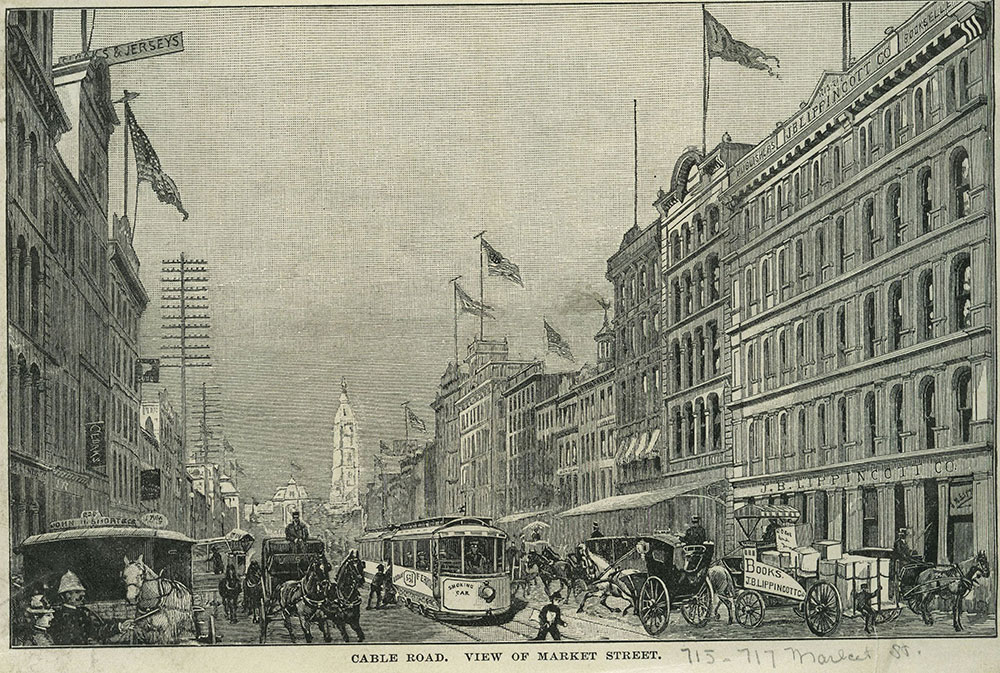 Cable Road. View of Market Street.