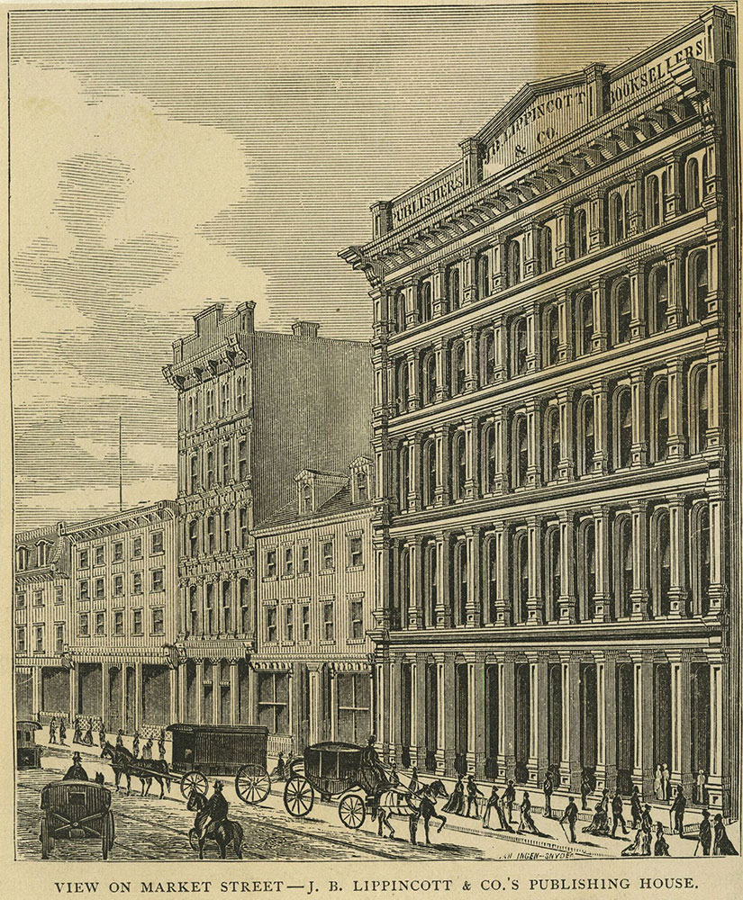 View on Market Street - J. B. Lippincott & Co.'s Publishing House.