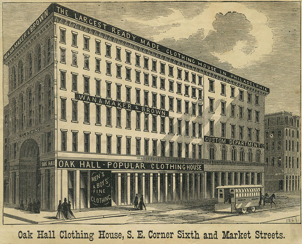 Oak Hall Clothing House.