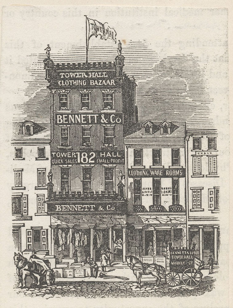 Bennet & Co. Tower Hall Clothing Bazaar.