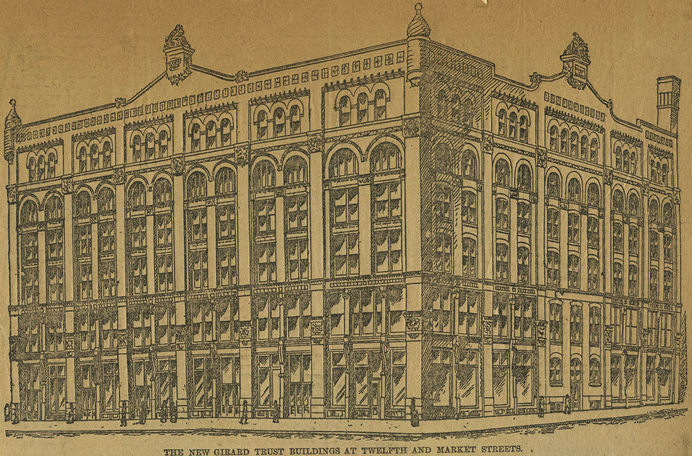 The new Girard Trust buildings at Twelfth and Market Streets
