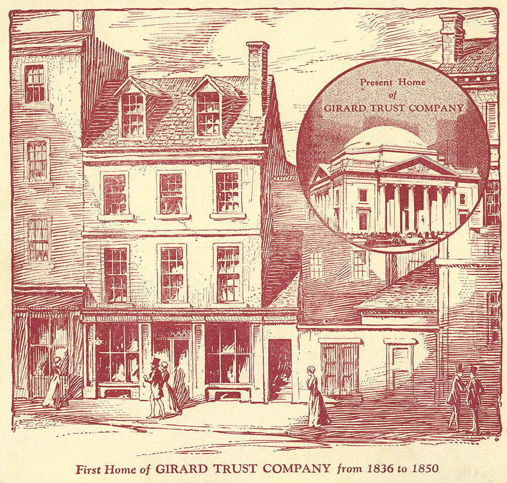 First Home of Girard Trust Company from 1836 to 1850