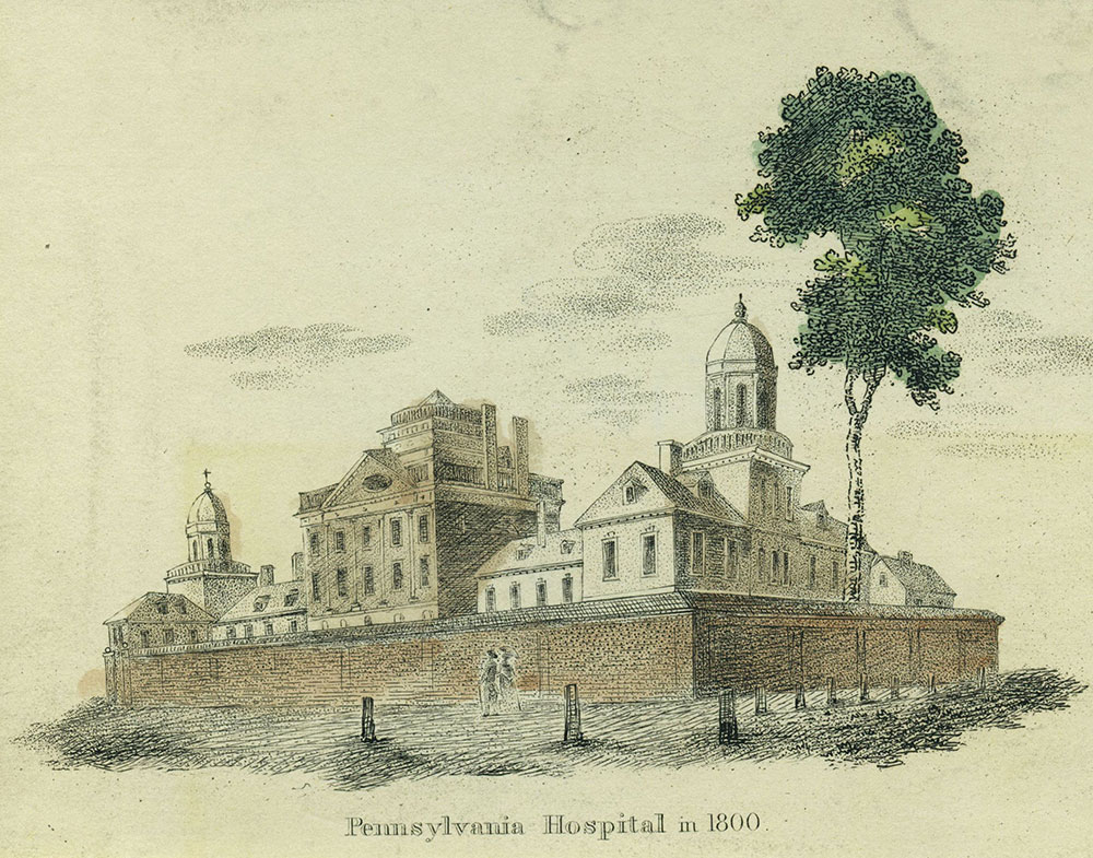 Pennsylvania Hospital in 1800.