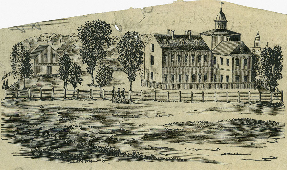 The Pennsylvania Hospital as it appeared about 1769.