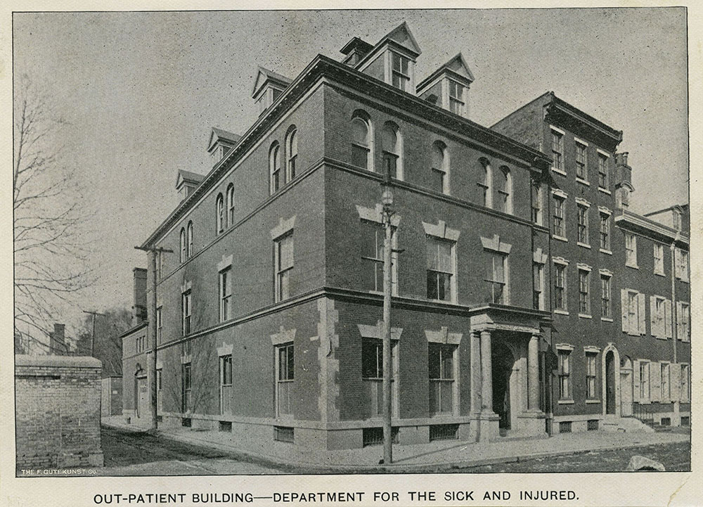 Out-Patient Building - Department for the Sick and Injured. Pennsylvania Hospital.