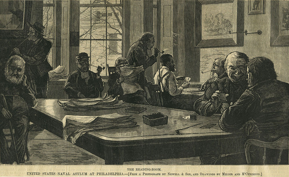 United States Naval Asylum at Philadelphia - The Reading-Room.