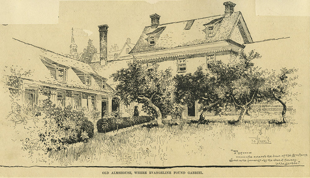 Old Almshouse, Where Evangeline Found Gabriel