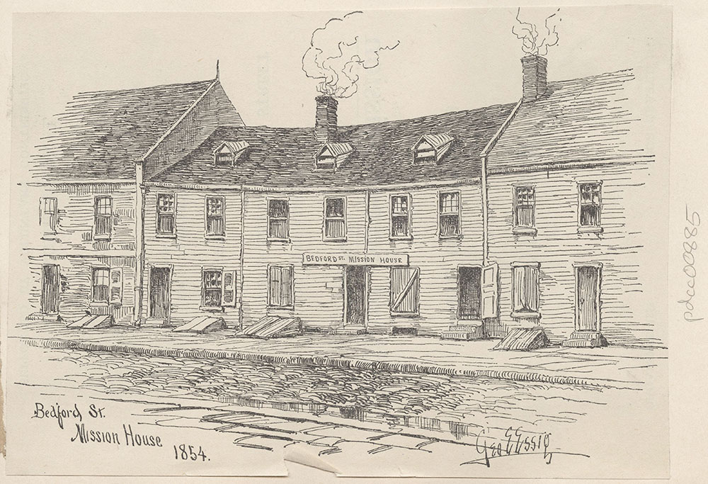 Bedford Street Mission House. 1854
