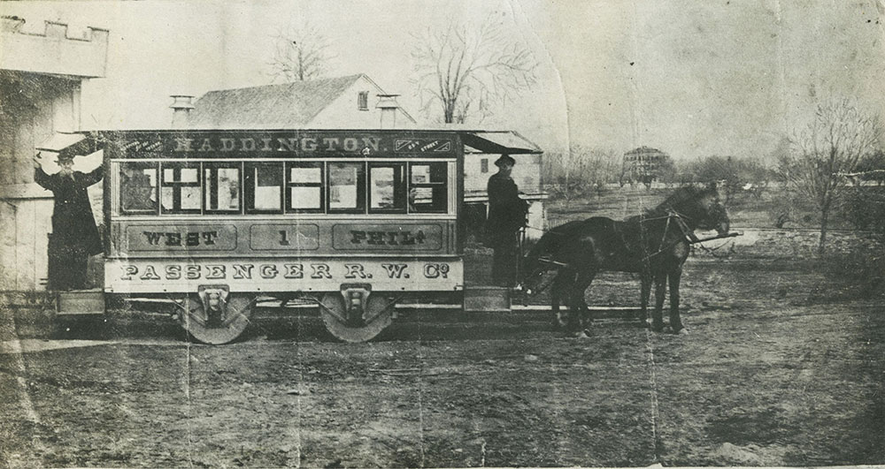 The First Horse-Car to Haddington Terminus.