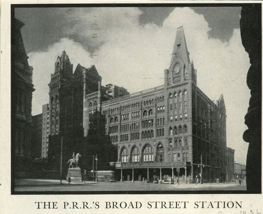 The P.R.R.'s Broad Street Sation