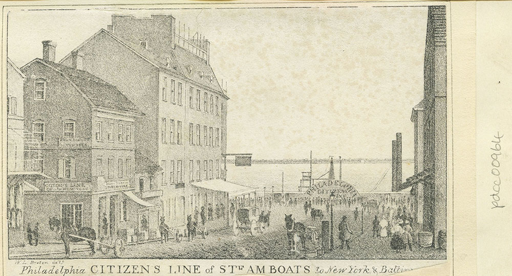 Philadelphia Citizen's Line of steam boats to New York & Baltimore