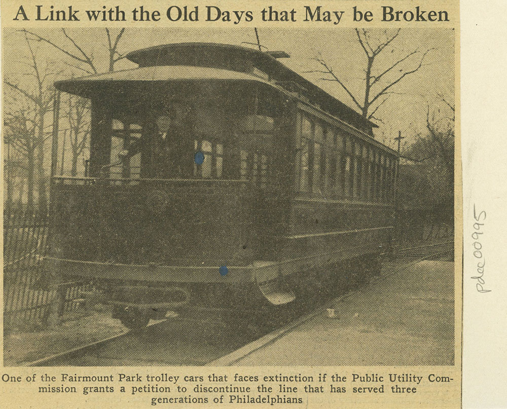 Fairmount Park Trolley