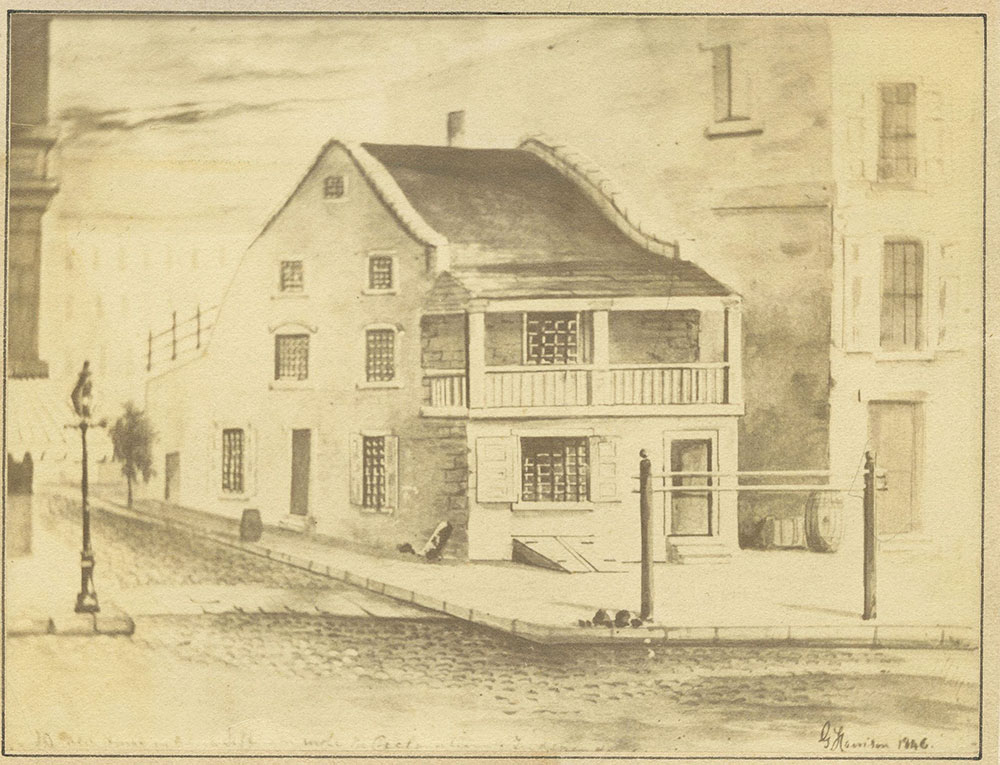 Tavern. West side of 5th Street. North of Chestnut Street