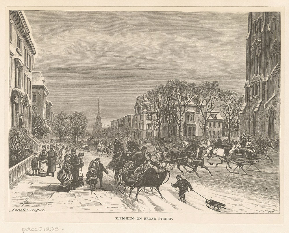 Sleighing on Broad Street