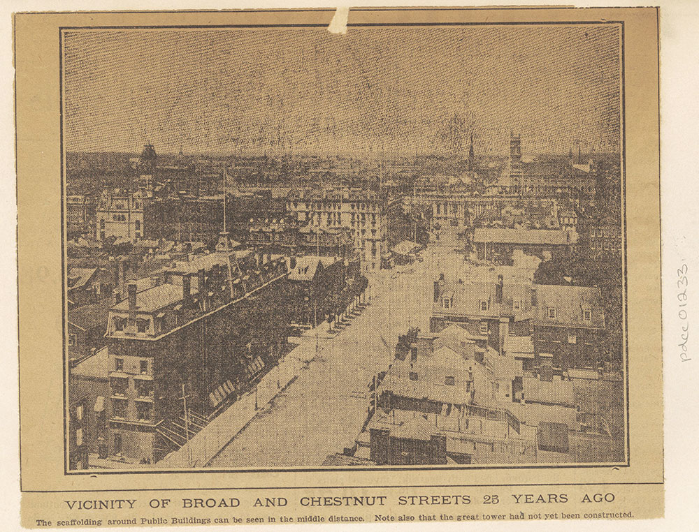 Broad Street looking towards Chestnut - Elevated View