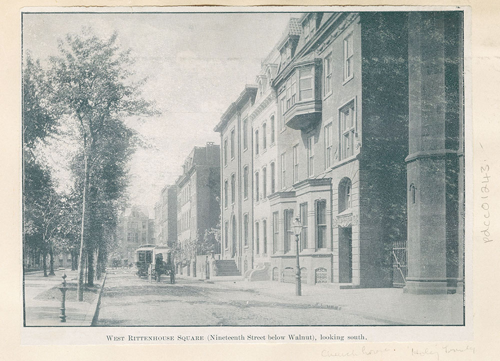 West Rittenhouse Square. (Nineteenth Street below Walnut.) looking south.