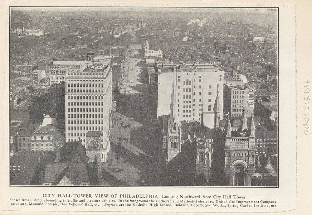 Broad Street looking north from City Hall Tower.