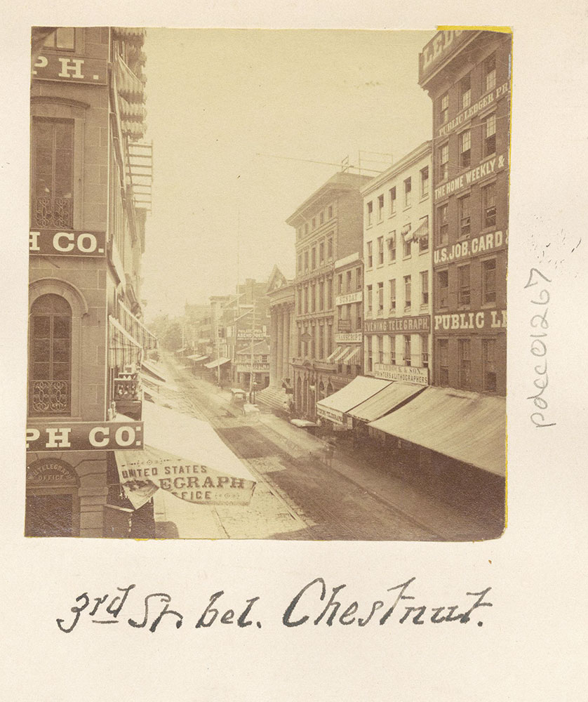 Third Street looking South from Chestnut.