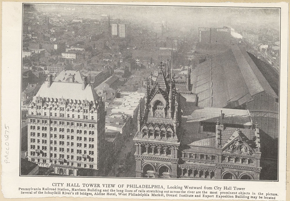 View of Philadelphia from City Hall Tower.