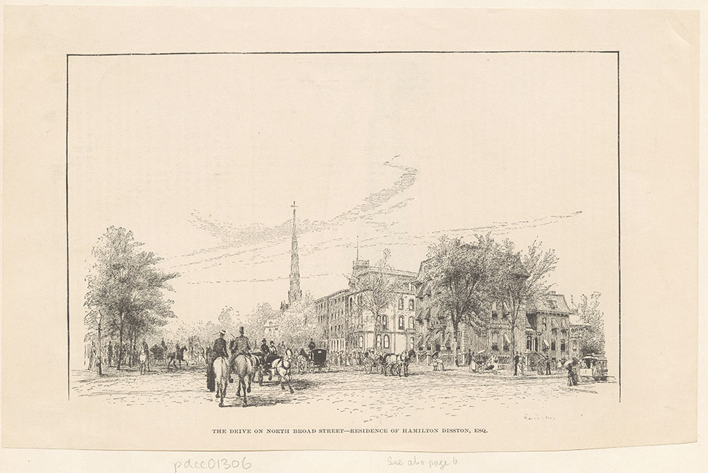 The Drive on North Broad Street - Residence of Hamilton Disston, Esq.