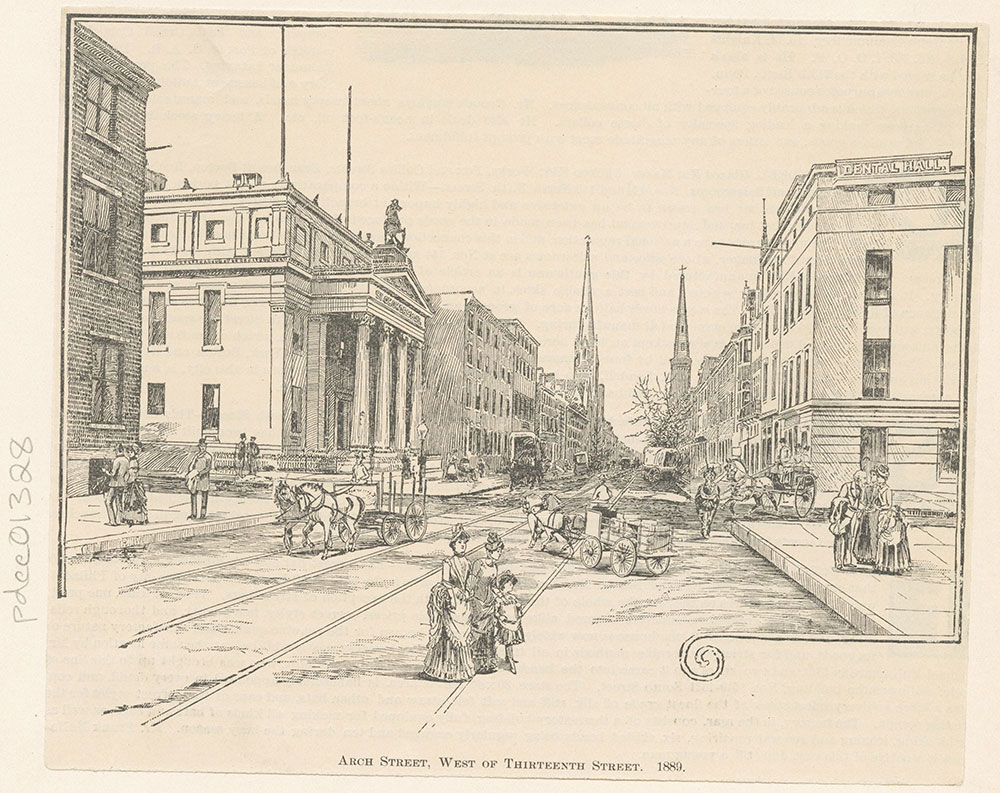 Arch Street, West of Thirteenth Street, 1889.