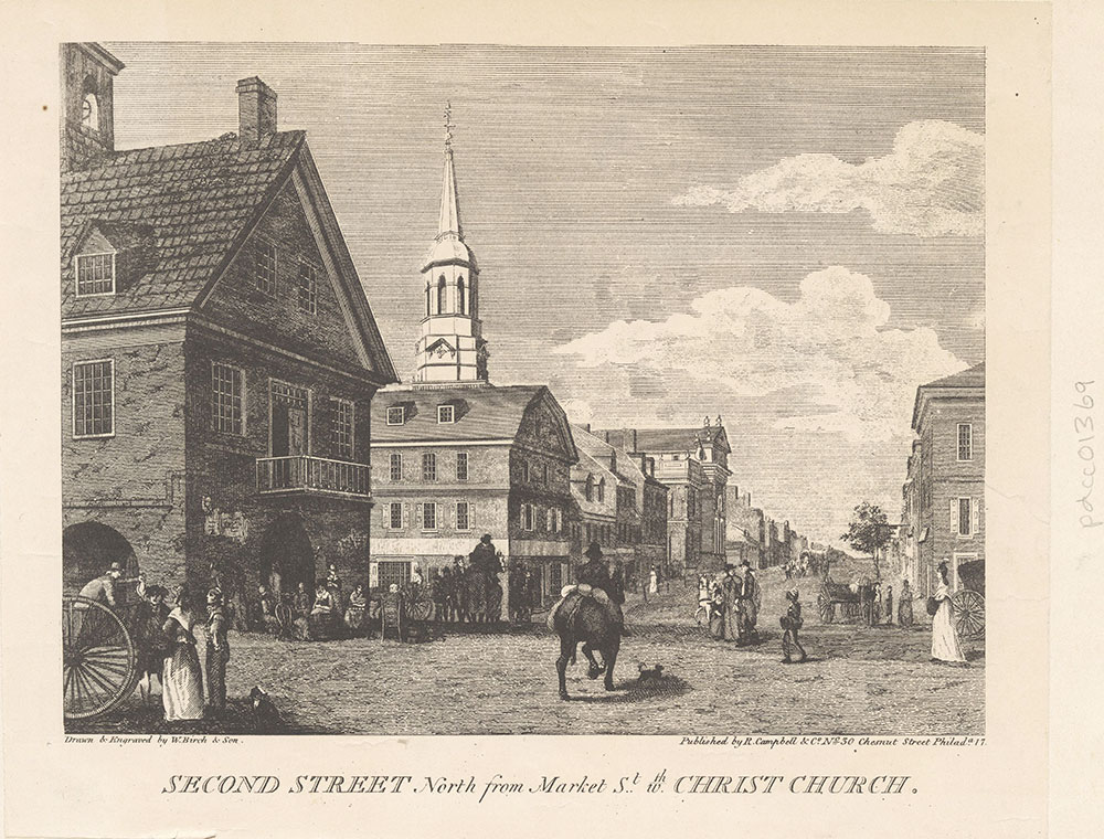 Second Street North from Market Street with Christ Church.