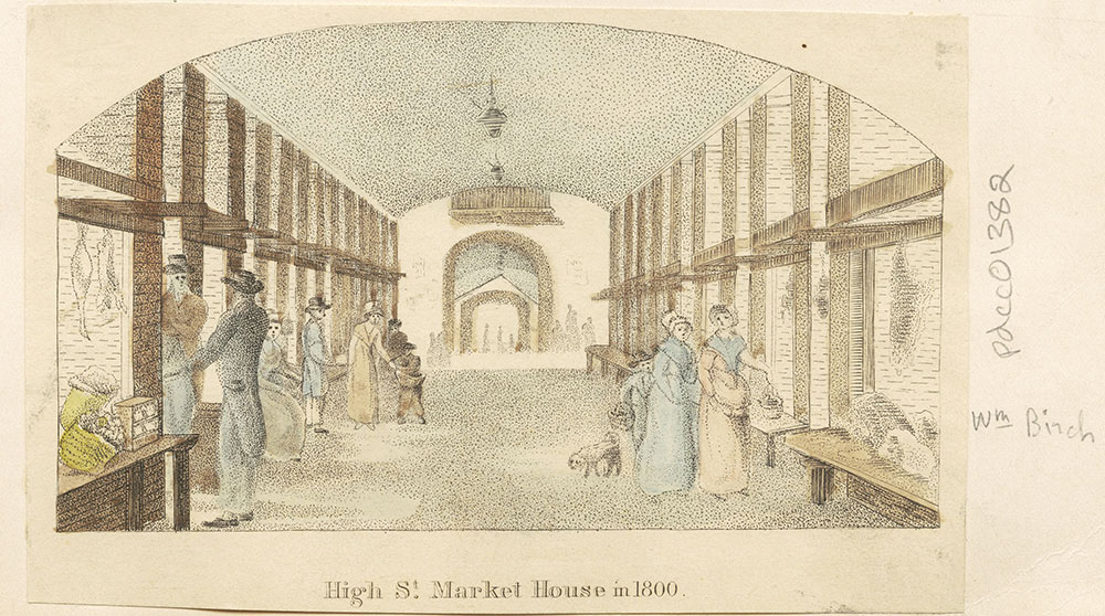 High Street Market House in 1800