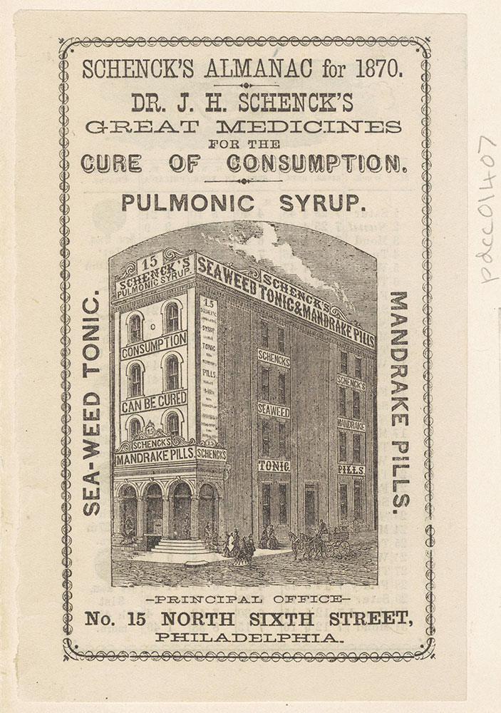Dr. J. H. Schenck's Great Medicines for the cure of Consumption [Graphic]