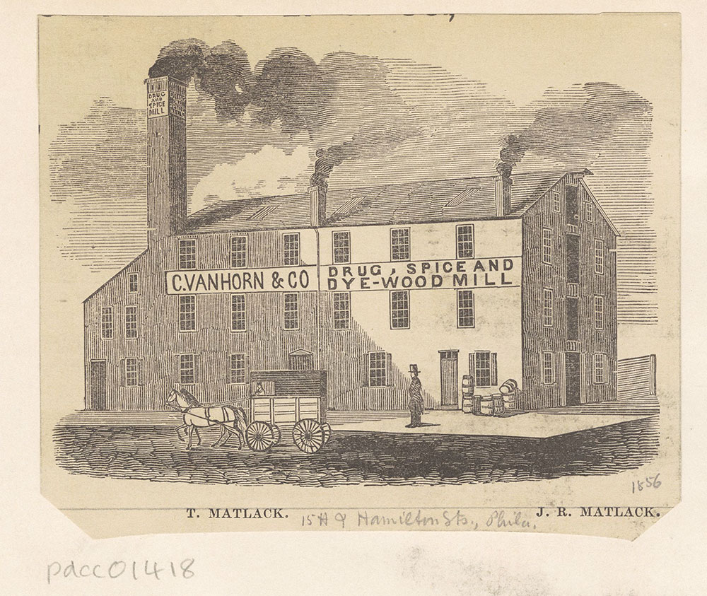 [Matlack's drug and spice mill.]  [Graphic]