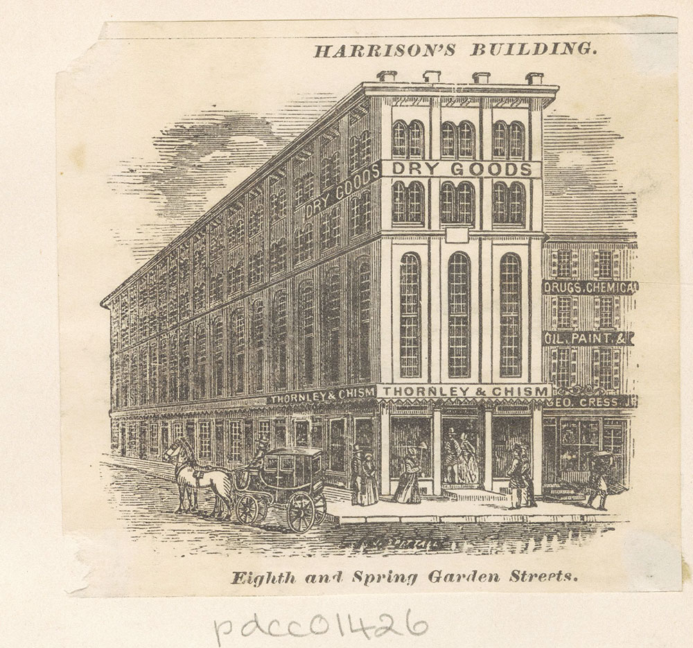 Harrison's Building. Eighth and Spring Garden Streets. [graphic]