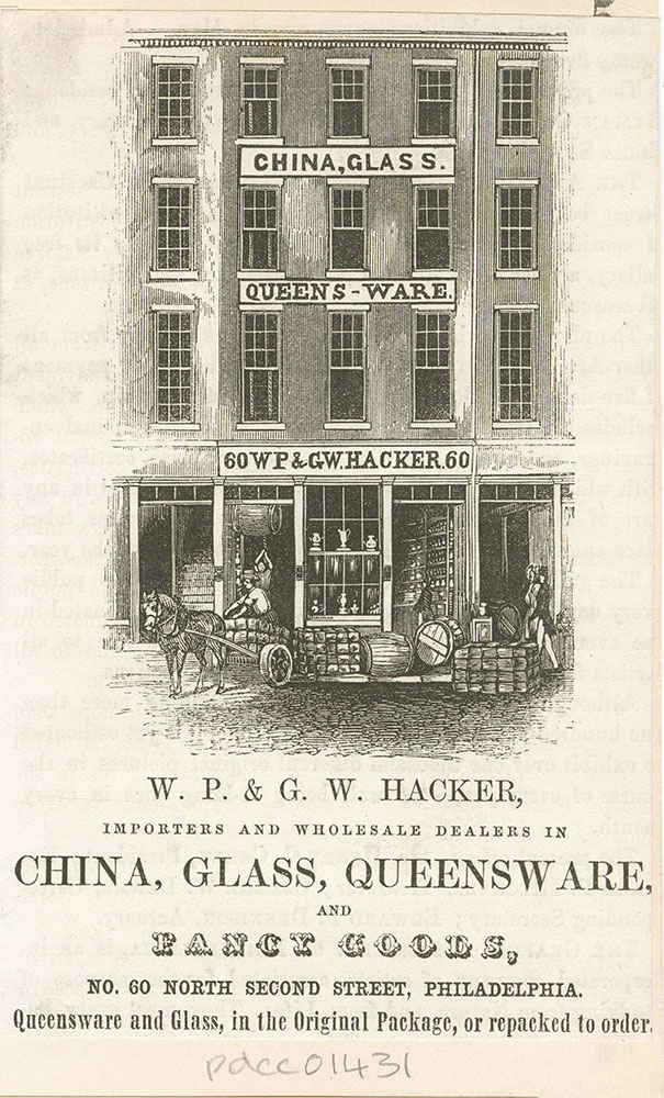 W. P. & G. Hacker, importers and wholesale dealers in china, glass, queensware, and fancy goods [graphic]
