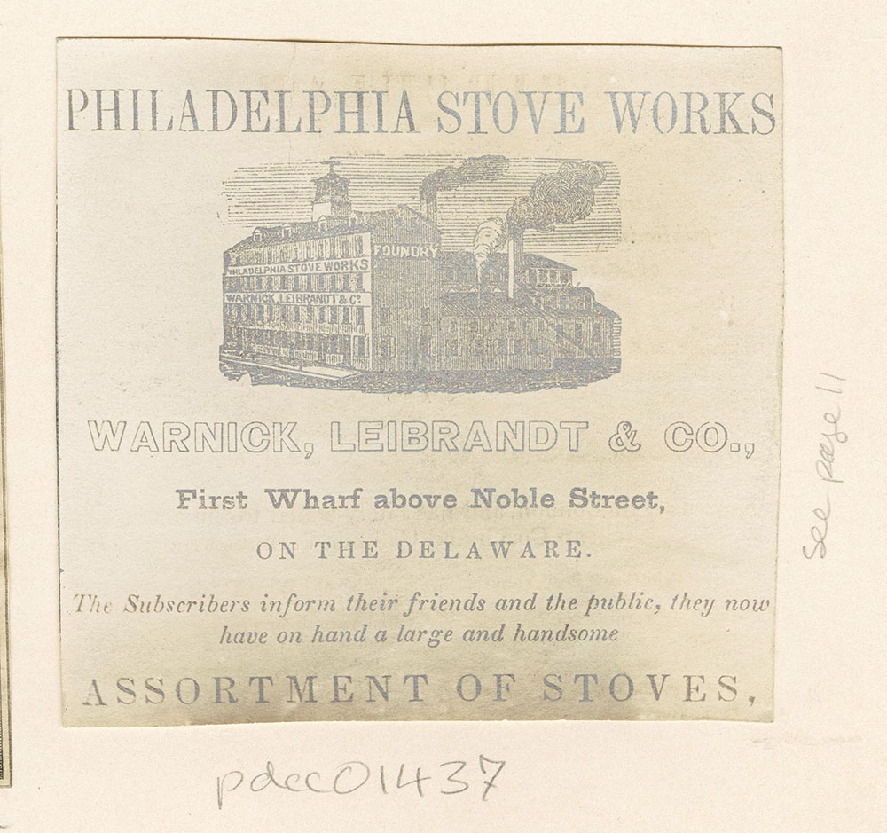 [Philadelphia Stove Works] [Warnick, Leibrandt & Co.] [graphic]