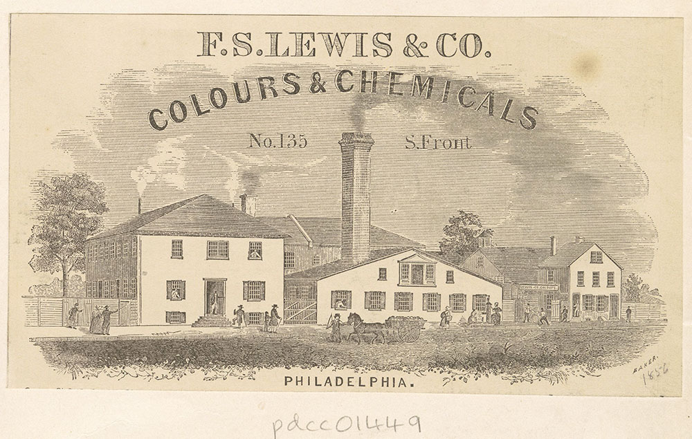 F. S. Lewis & Co. colours & chemicals. No. 135 S. Front St. [graphic]